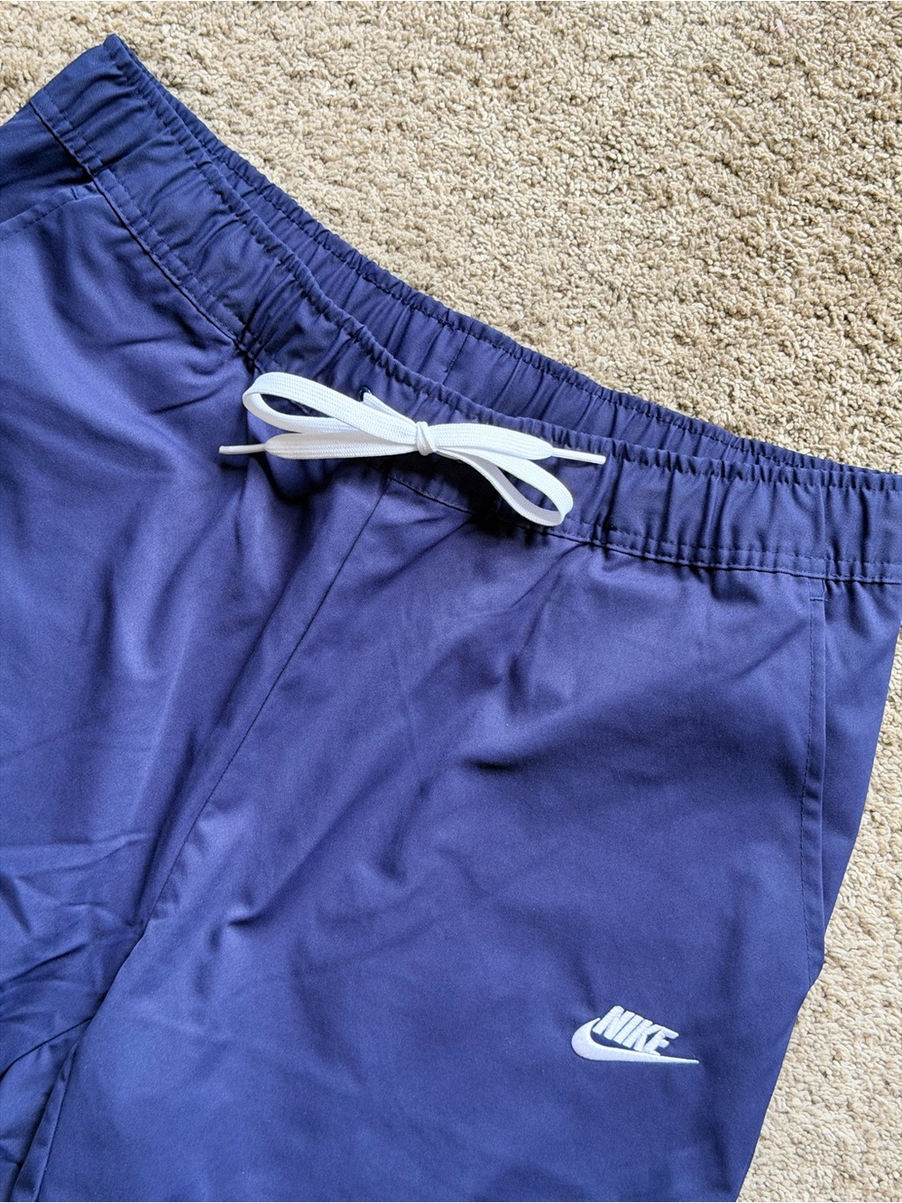 Nike Men's Navy Club Woven Tapered Leg Pants
